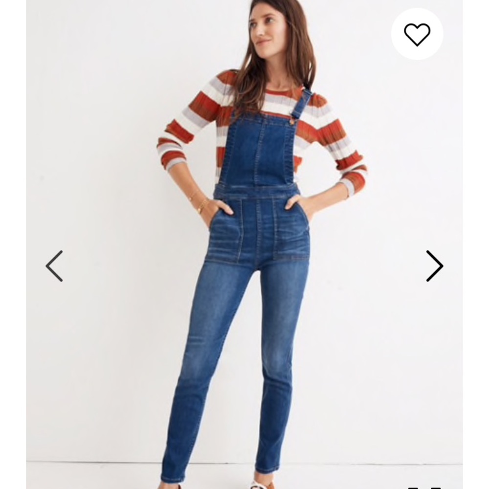 NWT Madewell Skinny Overalls in Santiago Wash